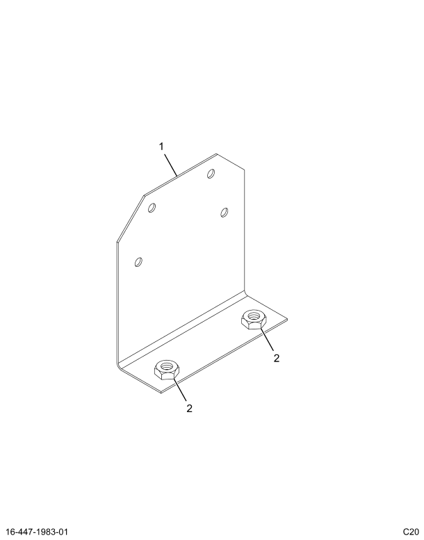 2031803C1 BRACKET,ROOF PANEL REINF