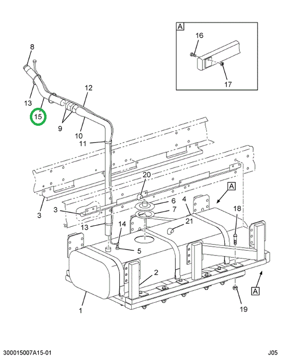 2032015C1 Bracket, Fuel Filler Neck Supp