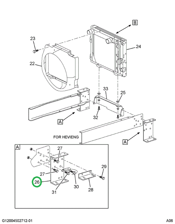 2032073C1 Gusset, Frame, Radiator Suppor