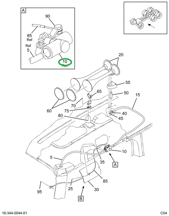 2034052C1 VALVE AIR HORN MANUAL