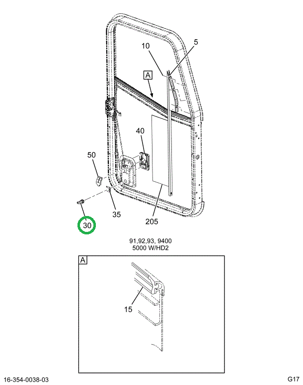 2034318C92 CYLINDER,KIT DOOR LOCKS & IGN