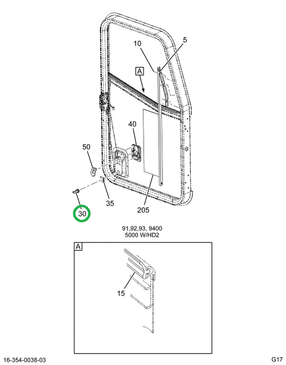 2034318C92 CYLINDER,KIT DOOR LOCKS & IGN