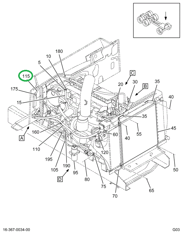 2035162C91 HOSE EVAP TO COMPR W/134A