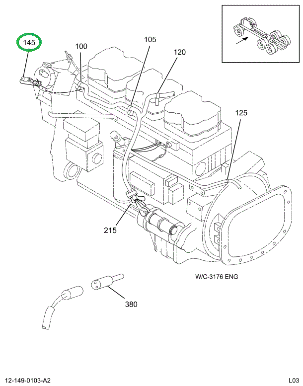 2035274C1 SWITCH A/C PRESS NC OPEN 275 *