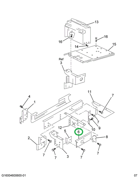 2035588C2 Plate, Mounting Power Steering