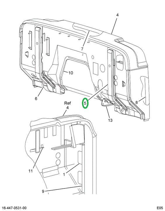 2035781C2 Bracket, Left Front Cab Mounti