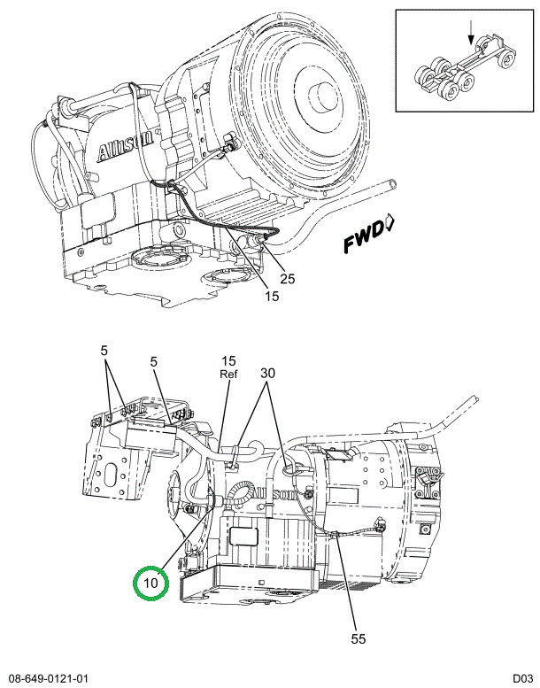 2036398C3 SUPPORT RECEPTACLE MTG