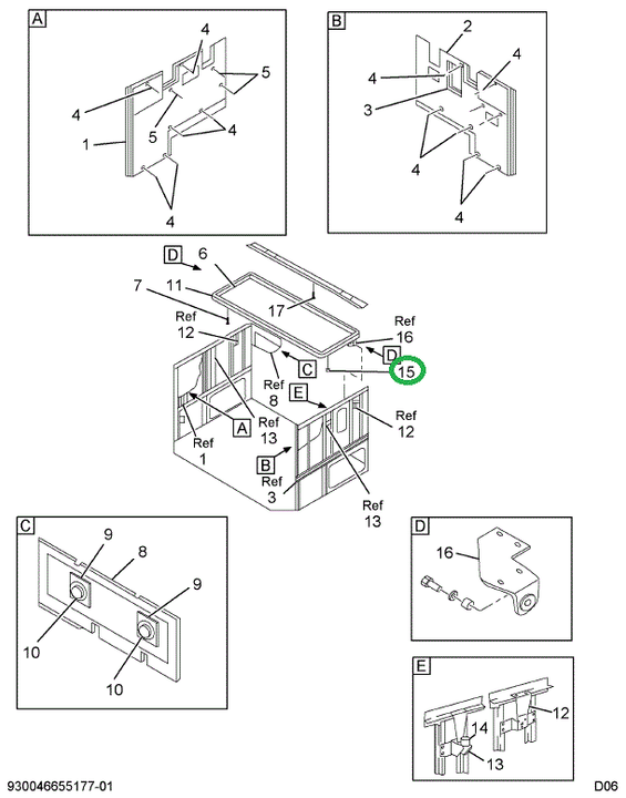 2036811C1 Bumper, Cab Bunk, Male Portion