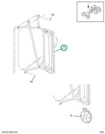 2037481C91 HEAD MIRROR HTD LH