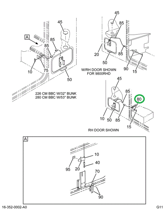 2037977C2 Bracket, Luggage Door Release