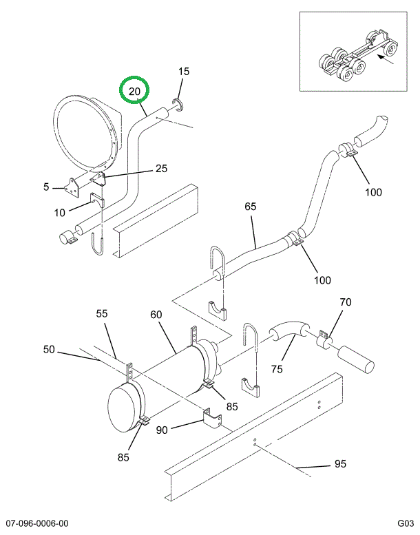 2038107C1 PIPE EXHAUST