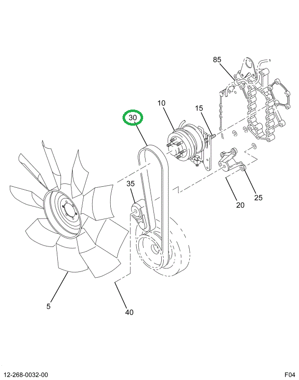 2038371C1 BELT FAN