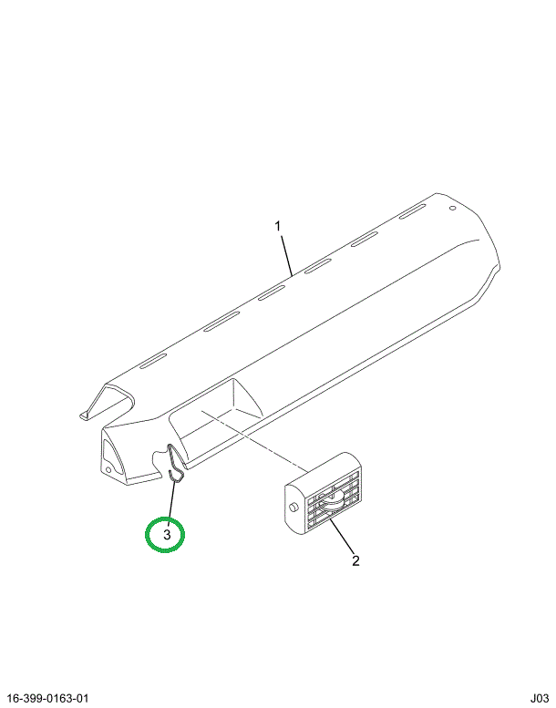 2038590C1 RETAINER TRM PNL INSTR CVR