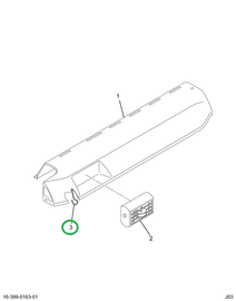 2038590C1 RETAINER TRM PNL INSTR CVR