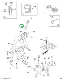 2039669C91 LEVER ASSY  TRANS SHIFT