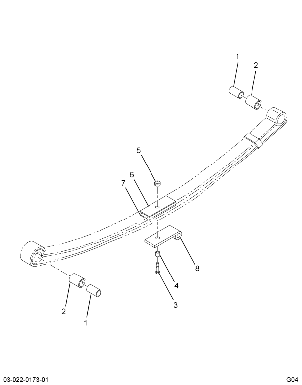 2040041C92 SPRING ASSY FRT PARABOLIC 12K