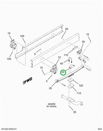 2040092C1 SEAT U BOLT FRT SPG
