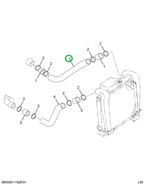 2040815C1 Pipe, Charge Air Cooler To Eng