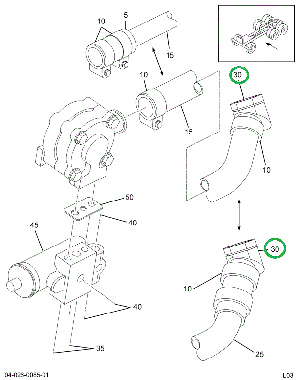 2042556C2 ELBOW INLET AIR COMPR*