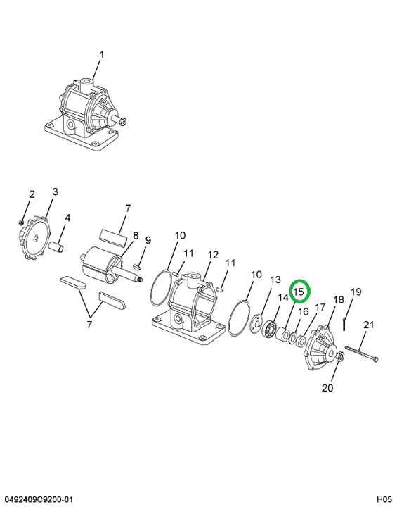 208686R91 Seal, Oil, Vac Pump