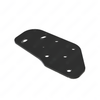 21-26458-000 PLATE-MNT BUMPER LH