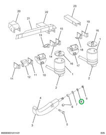 214757R2 WASHER PINION SHAFT NUT