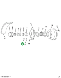 21814H NUT RIM CLAMP BOLT