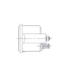 22-46428-010 GAUAGE-OIL PRESSURE,CHROME