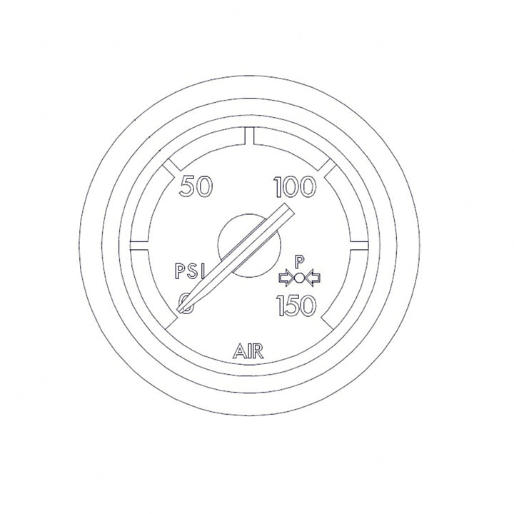 22-46440-010 PRESSURE GA, CHROME