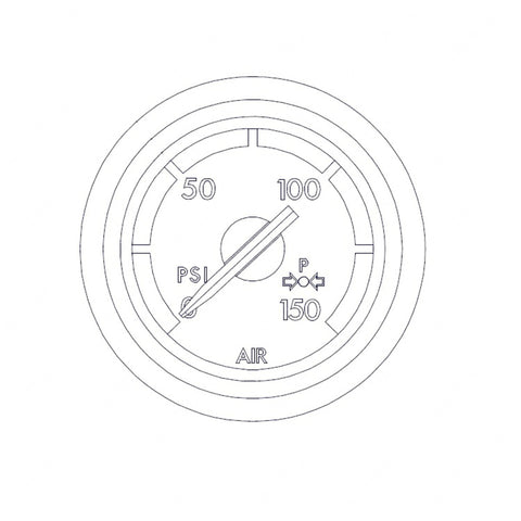 22-46440-010 PRESSURE GA, CHROME