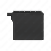 22-58857-000 QTR FENDER RR LH BLK