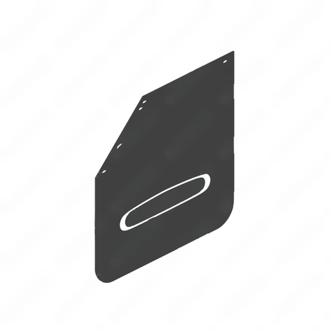 22-69608-251 MUDFLAP,PLASTIC,BLACK,LOGO,24 IN,MTR3,LH