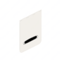 22-69608-303 MUDFLAP-27",PLASTIC,WHITE,LOGO,STRAIGHT