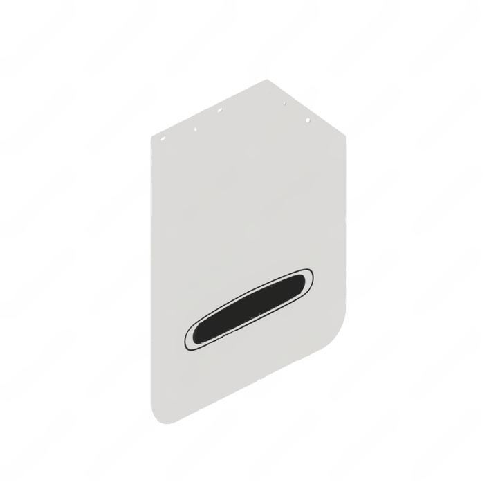 22-69608-323 MUDFLAP-27",PLASTIC,WHITE,RH,LOGO