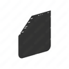 22-79217-000 MUDFLAP,PLASTIC,BLACK,NOLOGO