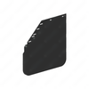 22-79237-000 MUDFLAP 24,MTR BLK SYM,SG,LH
