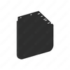 22-79237-010 MUDFLAP 24,MTR BLK SYM,SG,RH