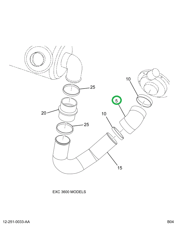 2200199C1 HOSE,AIR CLEANER