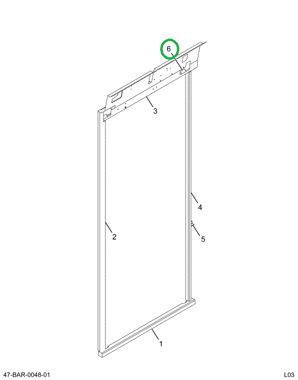 2201074C1 Reinforcement, Entrance Door H
