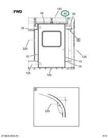 2201405C1 COVER CLOSEOUT*REAR ADA LIFT