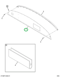 2201555C6 Panel, Bulkhead W/glove Box