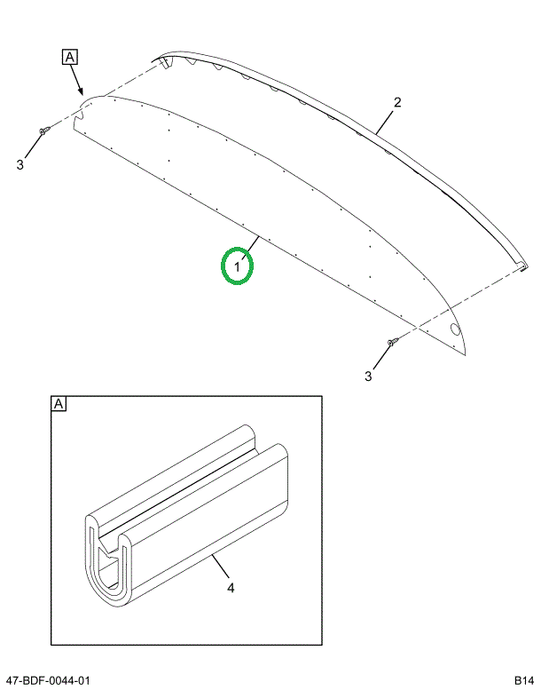 2201558C6 Panel, Bulkhd W/center Mountin