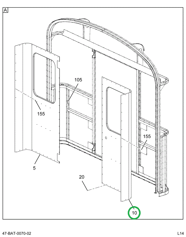 2201622C3 PANEL REAR INNER LH