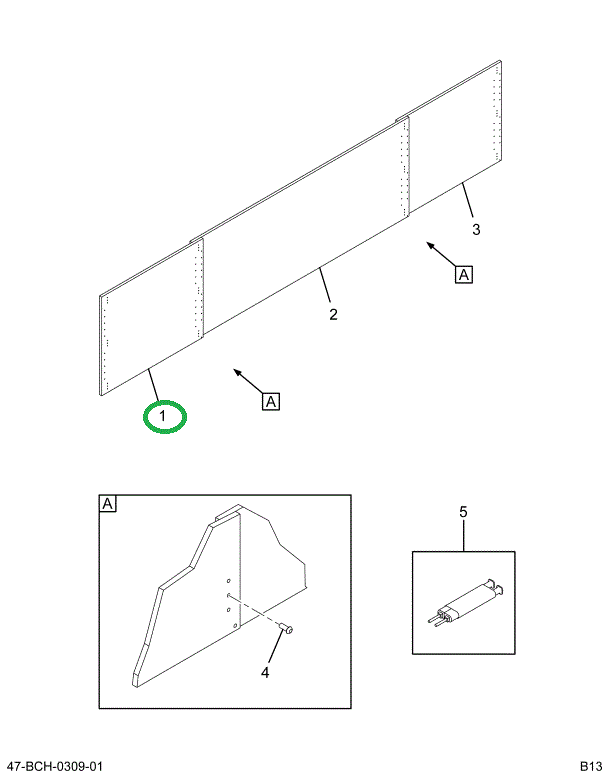 2201670C3 SHEET, SIDE , 2 BOW+9