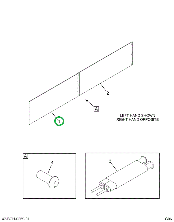 2201671C2 SHEET, SIDE , 3 BOW PLUS9