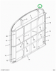 2201953C5 Brace, Bow, Bus, Rear, R