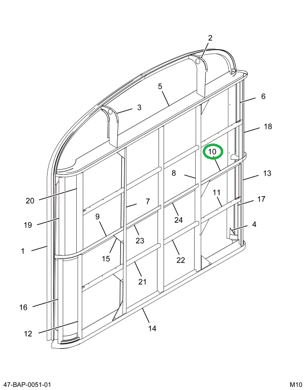 2201959C1 BRACE *WINDOW SILL CE RH