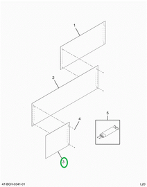 2201973C2 Sheet, Side 6 Inch Window 1 Bo