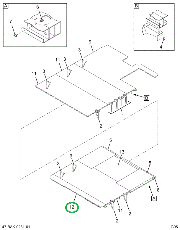 2202108C1 FLOORSCT,FLOOR-SECTION  REAR*