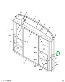 2202153C2 Sill, Window Corner Brace Colo